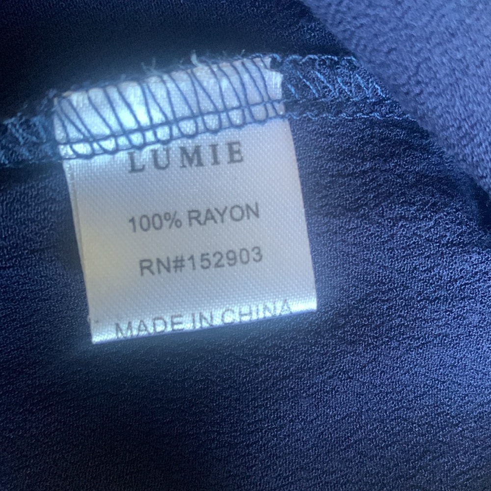 Lumie Long Sleeve Navy Top View 6